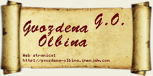 Gvozdena Olbina vizit kartica